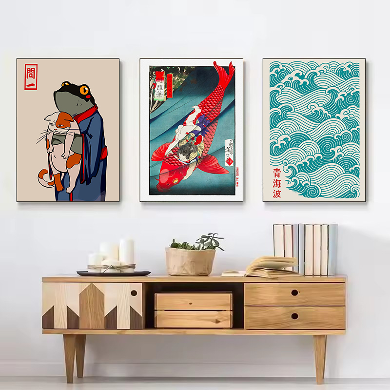 Poster Ikan Koi Ramen Kucing H - Japanese Lifestyle Culture ulasan dan harga