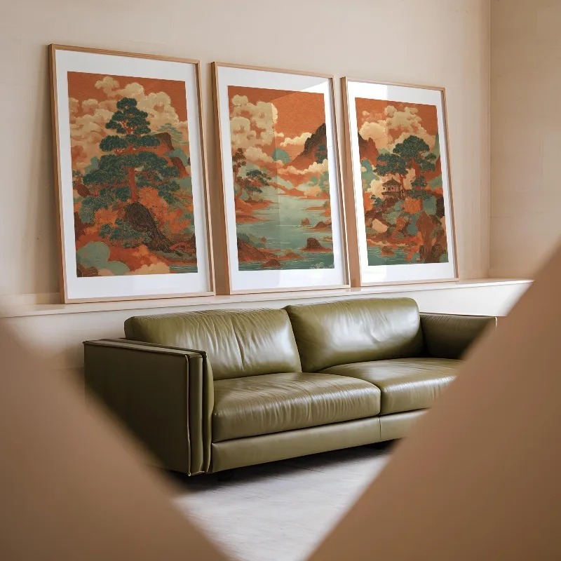 3 Buah Poster Estetika Boho Se - Japanese Living Lifestyle ulasan dan harga