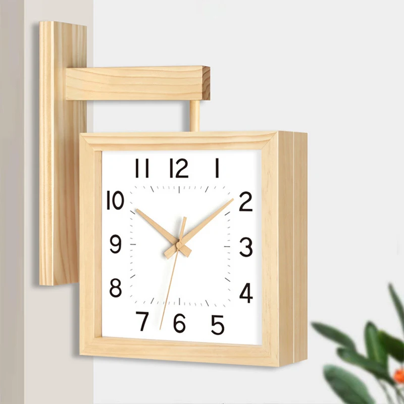 Jam Dinding Kayu Dua Sisi Jam  - Japanese Living Lifestyle ulasan dan harga