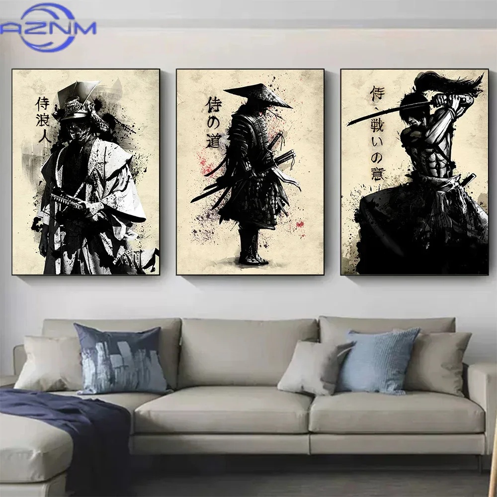 AZNM Lukisan Kanvas Poster Sen - Japanese Living Lifestyle ulasan dan harga