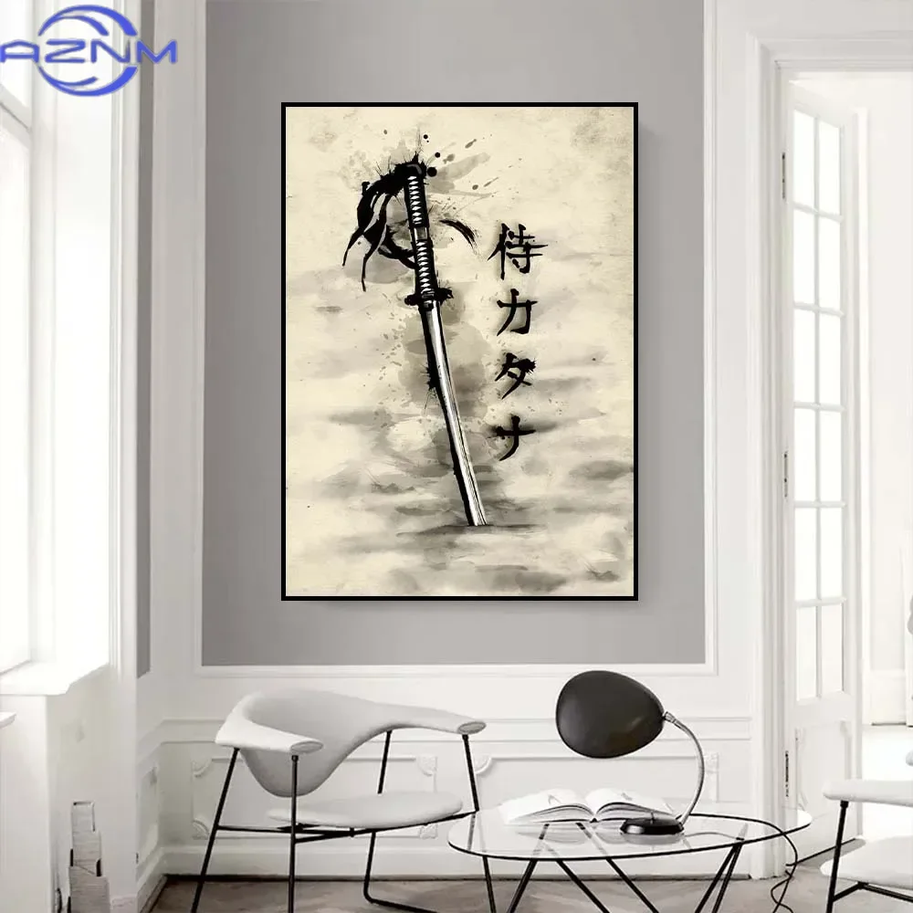 AZNM Lukisan Kanvas Poster Sen - Japanese Living Lifestyle ulasan dan harga