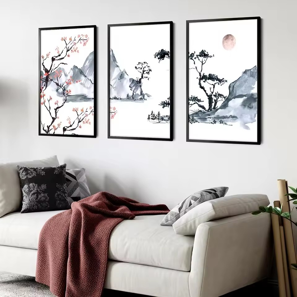 Poster Lukisan Minyak Kanvas P - Japanese Living Lifestyle ulasan dan harga