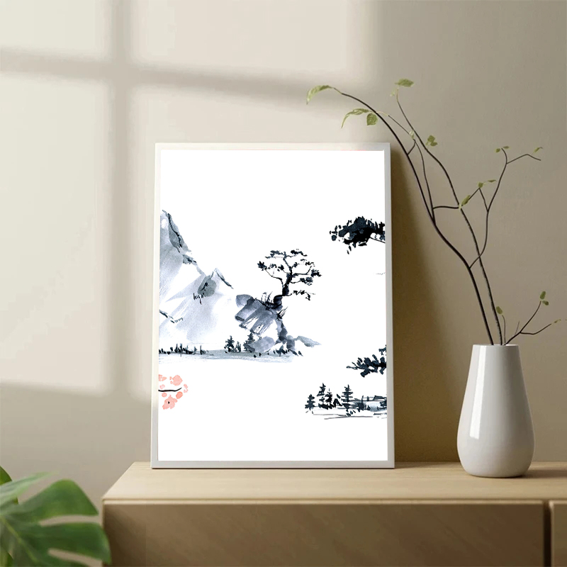 Poster Lukisan Minyak Kanvas P - Japanese Living Lifestyle ulasan dan harga