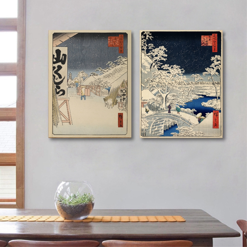Poster Lukisan Kanvas Seni Din - Japanese Living Lifestyle ulasan dan harga